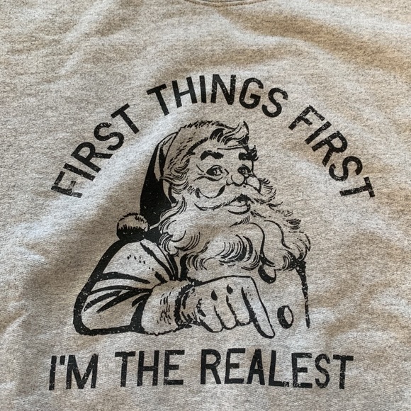 First things first grey sweater - Picture 2 of 2